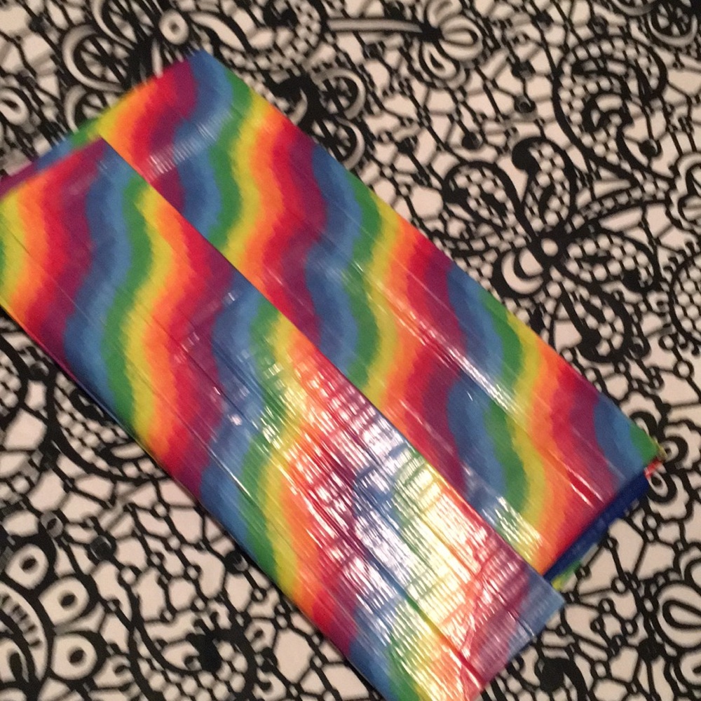 Rainbow duck tape wallet